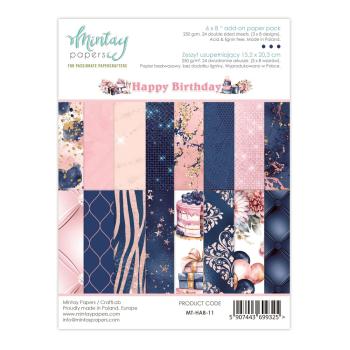 Mintay Papers 6x8 Add-on Paper Pad Happy Birthday