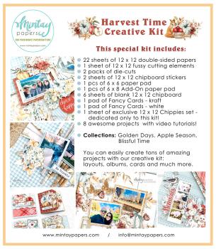 Mintay Papers Scrapbooking Creative KIT Harverst Time