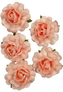 Mulberry Flowers Jubilee Roses 3.8 cm Salmon