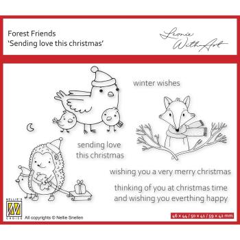 Nellie Snellen Clear Stamps Sending Love This Christmas