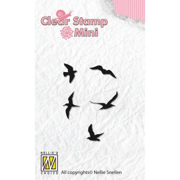 Nellie's Choice Mini Clear Stamps Birds MAFS004