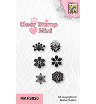 Nellie's Choice Mini Clear Stamps Flowers MAFS020