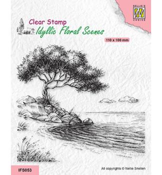Nellie Snellen Clear Stamps Tree on Shore #IFS053