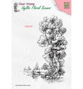Nellie Snellen Clear Stamps Tree with Boat #IFS014