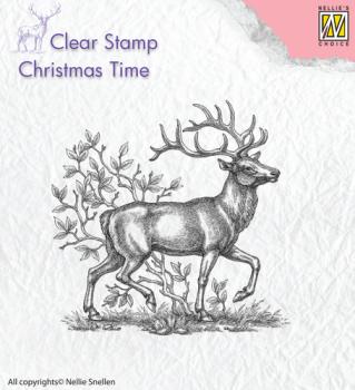 Nellie Snellen Clear Stempel Reindeer