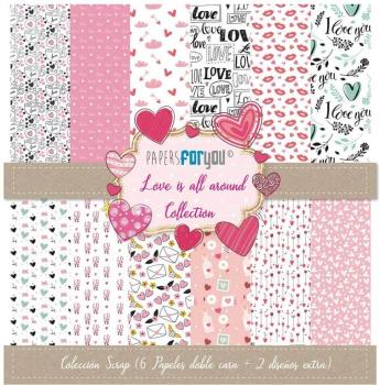 PFY 12x12 Paper Pad Love Is All Around #3416