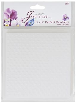 Papermania 5x5" Dots Embossed - Just for you