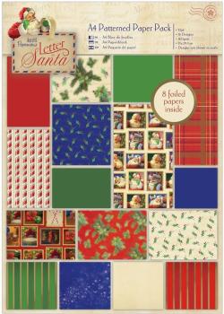 Papermania A4 Patterned Paper Pack Letter to Santa #160920