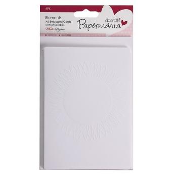Papermania  A6 Embossed Cards - Sunflower Head