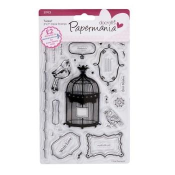 Papermania  Clear Stamps Tweet