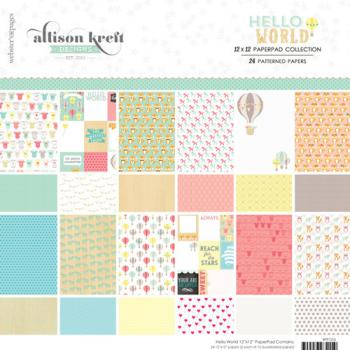 Webster Pages 12x12 Paper Pad Hello World #PP1216
