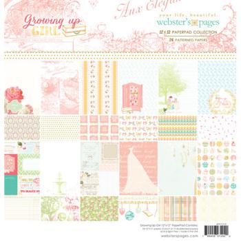 Webster Pages 12x12 Paper Pad Growing up Girl #PP1219