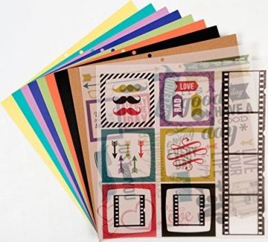 SALE DCWV 12x12 Text + Photo Cardstock Stack #326