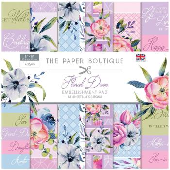 Paper Boutique Embellishment Pad Floral Dase #1312