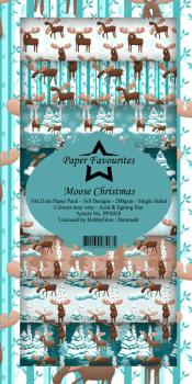 Paper Favourites Slim Paper Pack Moose Christmas #028