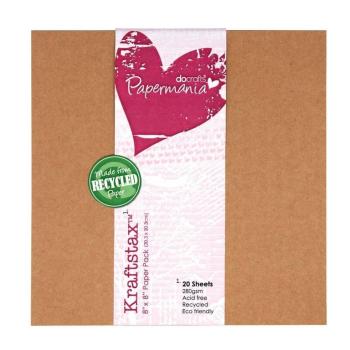 Papermania 8x8 Kraftstax Paper Pack #160600