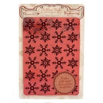 Papermania Embossing Folder A Silent Night Snow Flurry