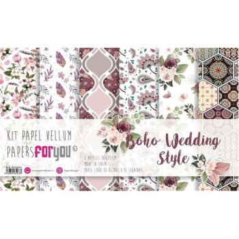 Papers For You 12x12 Kit Vellum Boho Wedding Style #3173