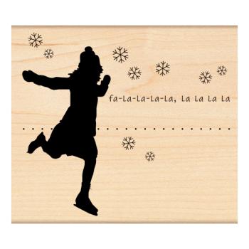 Penny Black Mounted Rubber Stamp It's a time to be Jolly!