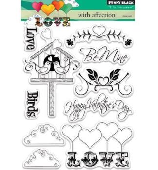 Penny Black Clear Set Stamp With Affection #30-392