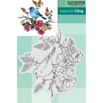 Penny Black Cling Stamp Flower Perch