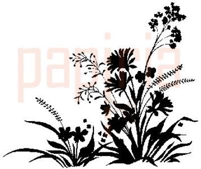 Personal Impressions Wood Stamp Meadow Silhouette 311C