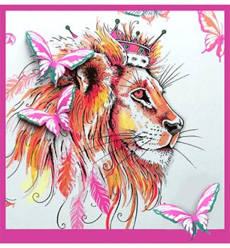 Pink Ink Designs Clear Stamp Set Lion #018