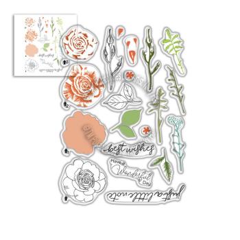 Polkadoodles Clear Stamps Spring Rose #8057