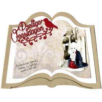 Precious Marieke Stanzschablone Santas Book