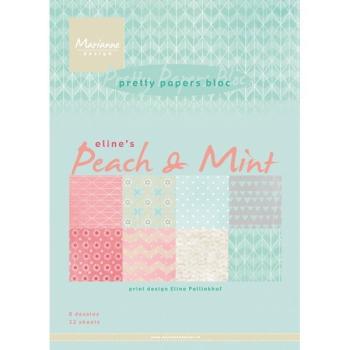 Pretty Papers A5 Paper Pad Eline's Peach & Mint