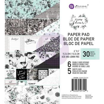 Prima Marketing 6x6 Paper Pad Flirty Fleur