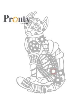 Pronty Crafts Stencil Steampunk Cat