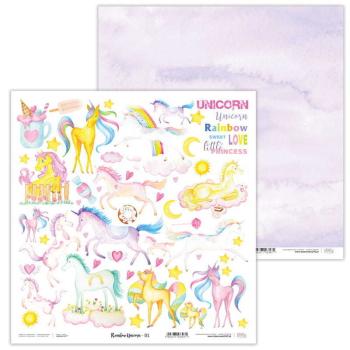 Lexi Design Scrapbooking KIT Rainbow Unicorn