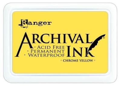 Ranger Archival Ink Pad  Chrome Yellow
