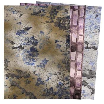 Rice Paper Set Floral Grunge by Andy Skinner