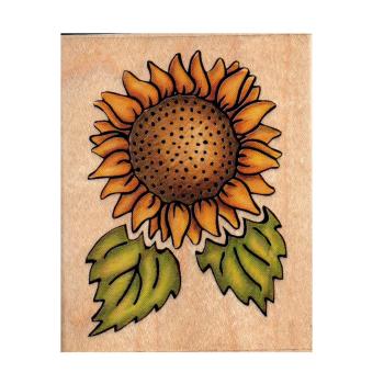 Rubber Stampede Wood Stamp Sunflower Design