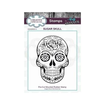 Rubber Stamp Sugar Skull by Andy Skinner #12