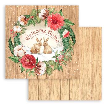 Stamperia 12x12 Paper Pad Home for the Holidays SBBL119