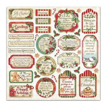 Stamperia 6x6 Paper Pad Classic Christmas #SBBXS06