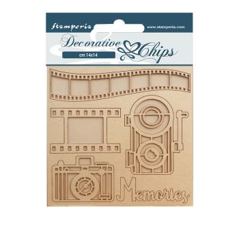 Stamperia Decorative Chips Our Way Memories #138