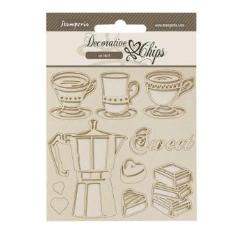 SCB194 Stamperia Chips Coffee and Chocolate Moka