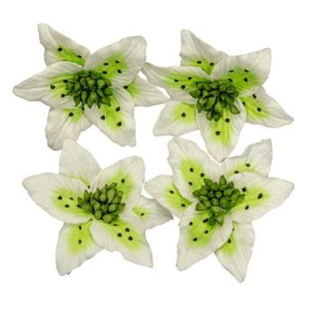 Handmade Mulberry Lily White-Green