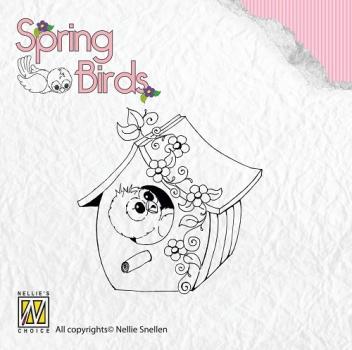 Nellie Snellen Spring Birds My Birdhouse Clear Stempel