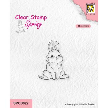 SPCS027 Nellie Snellen Clear Stamp Cute Rabbit 2