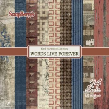 ScrapBerry´s 6x6 Paper Pad Words Live Forever