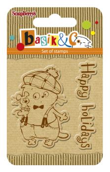ScrapBerry´s Clear Stamp Basik´s Happy Holiday