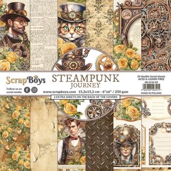 ScrapBoys Steampunk Journey 6x6 Inch Paper Pad