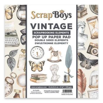 ScrapBoys Pop Up Paper Pad Vintage #03