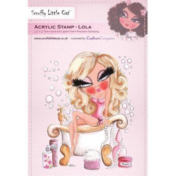 Scruffy Little Cat Stamp - Lola