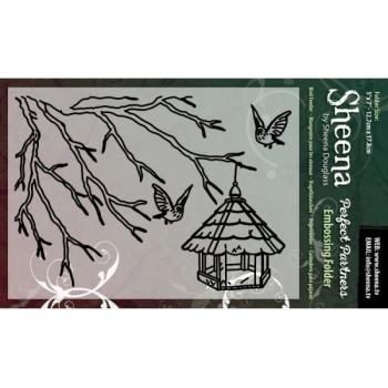 Sheena Douglass 5” x 7” Embossing Folder Bird Feeder